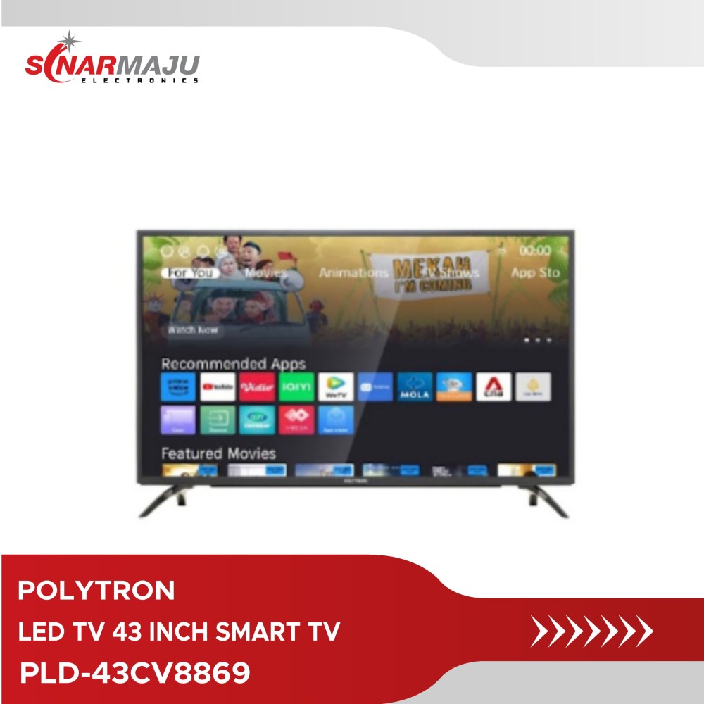 LED TV 43 Inch Smart Tv Polytron Full HD PLD 43CV8869